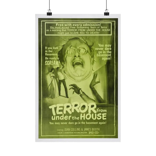 TERROR FROM UNDER THE HOUSE (AFTER JENNY DIED) 1971 - Paper Movie Poster 12″ x 18″ Matte - The Sticker Space