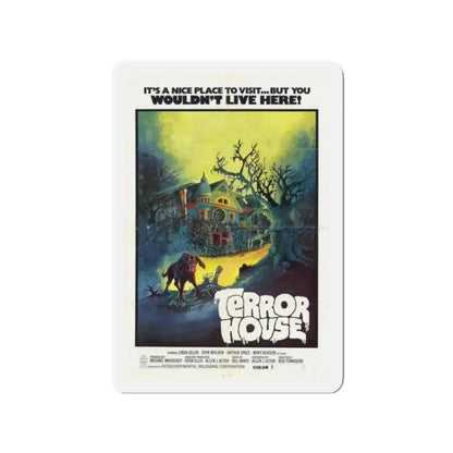 TERROR HOUSE (TERROR AT RED WOLF INN) 1972 Movie Poster - Refrigerator Magnet 2 Inch Die-Cut - The Sticker Space