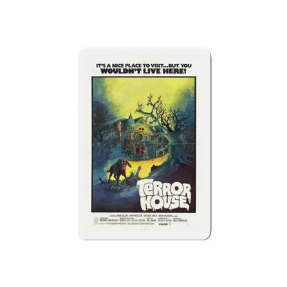 TERROR HOUSE (TERROR AT RED WOLF INN) 1972 Movie Poster - Refrigerator Magnet 6 Inch Die-Cut - The Sticker Space
