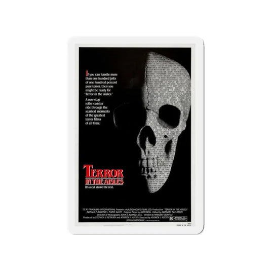 TERROR IN THE AISLES 1984 Movie Poster - Refrigerator Magnet 2 Inch Die-Cut - The Sticker Space