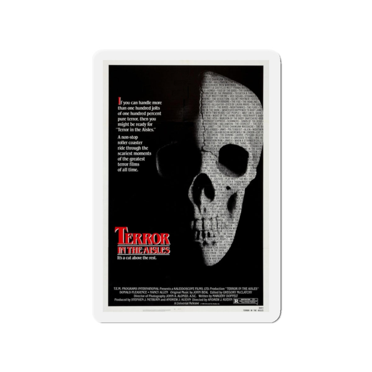 TERROR IN THE AISLES 1984 Movie Poster - Refrigerator Magnet-2" x 2"-The Sticker Space