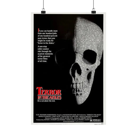 TERROR IN THE AISLES 1984 - Paper Movie Poster 12″ x 18″ Matte - The Sticker Space