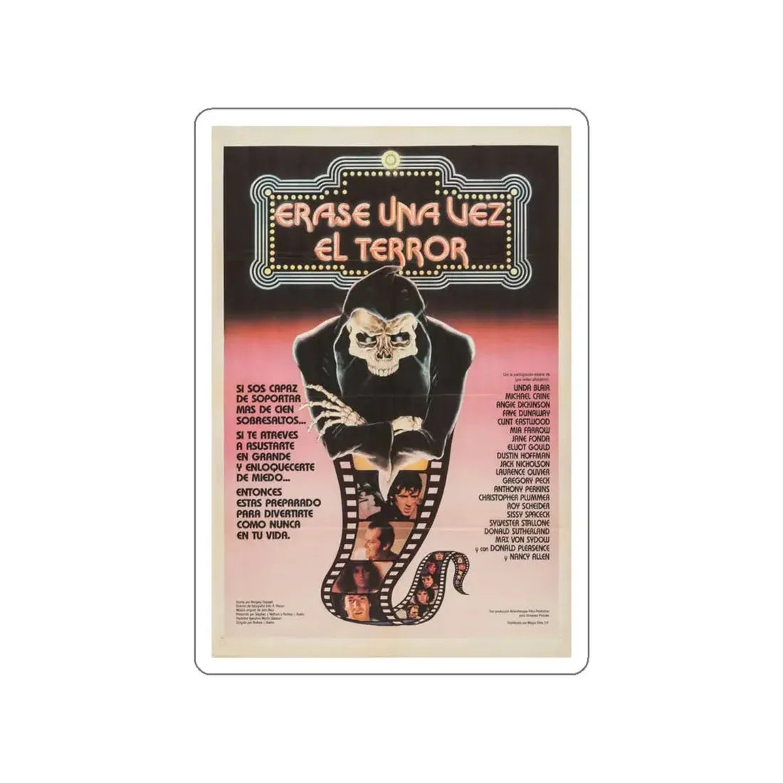 TERROR IN THE AISLES (ARGENTINA) 1984 Movie Poster STICKER Vinyl Die-Cut Decal 4 Inch - The Sticker Space