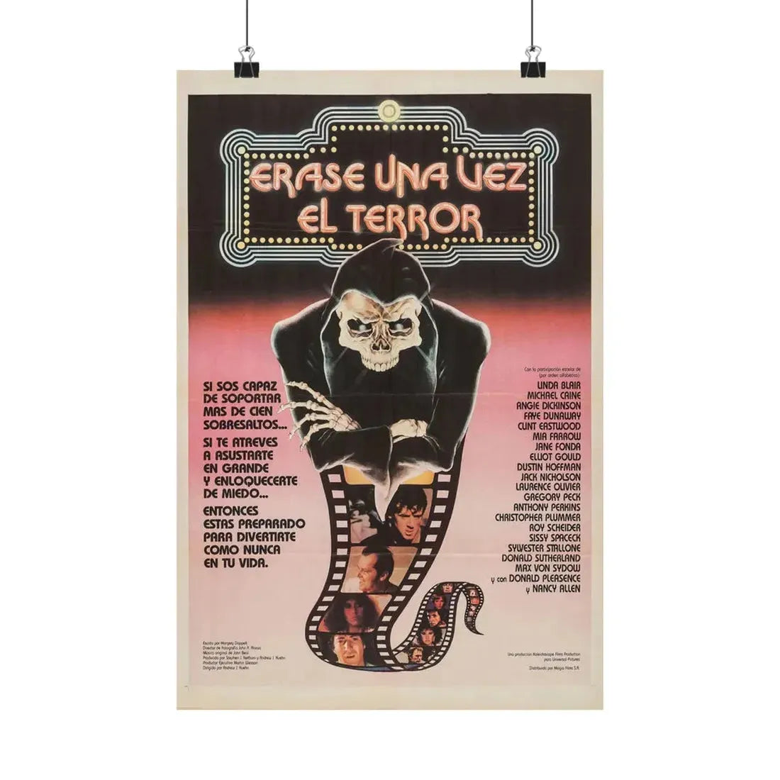 TERROR IN THE AISLES (ARGENTINA) 1984 - Paper Movie Poster 12″ x 18″ Matte - The Sticker Space