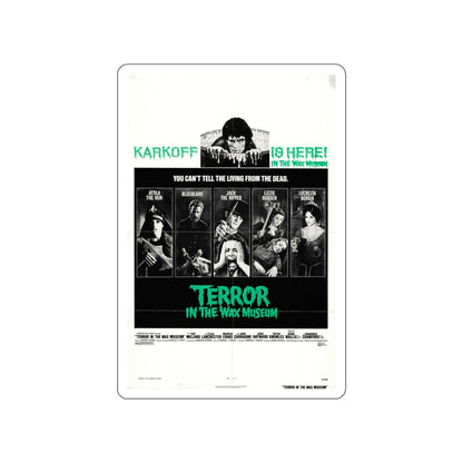 TERROR IN THE WAX MUSEUM 1973 Movie Poster STICKER Vinyl Die-Cut Decal-White-The Sticker Space