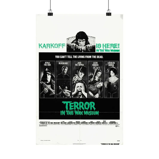 TERROR IN THE WAX MUSEUM 1973 - Paper Movie Poster 12″ x 18″ Matte - The Sticker Space
