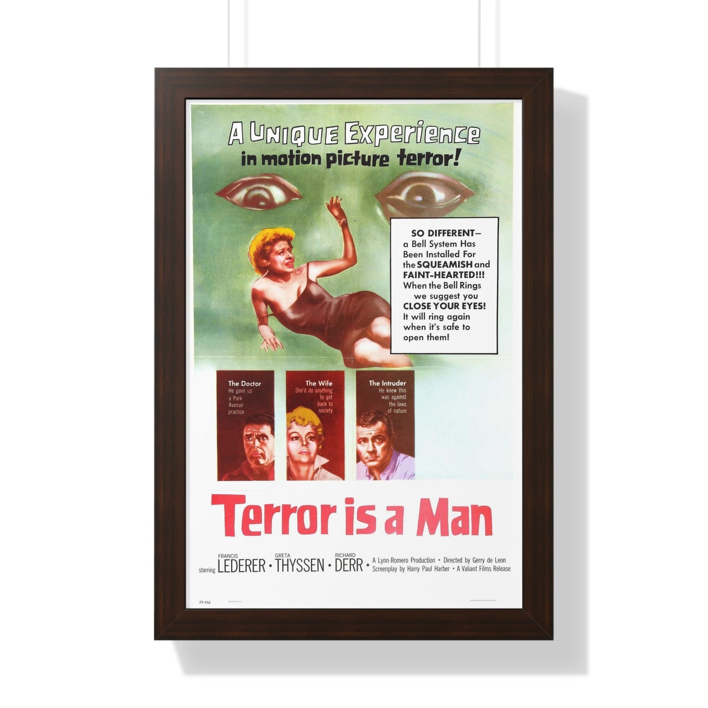 TERROR IS A MAN 1959 - Framed Movie Poster-16″ x 24″-The Sticker Space