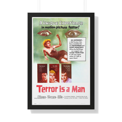 TERROR IS A MAN 1959 - Framed Movie Poster-20" x 30"-The Sticker Space