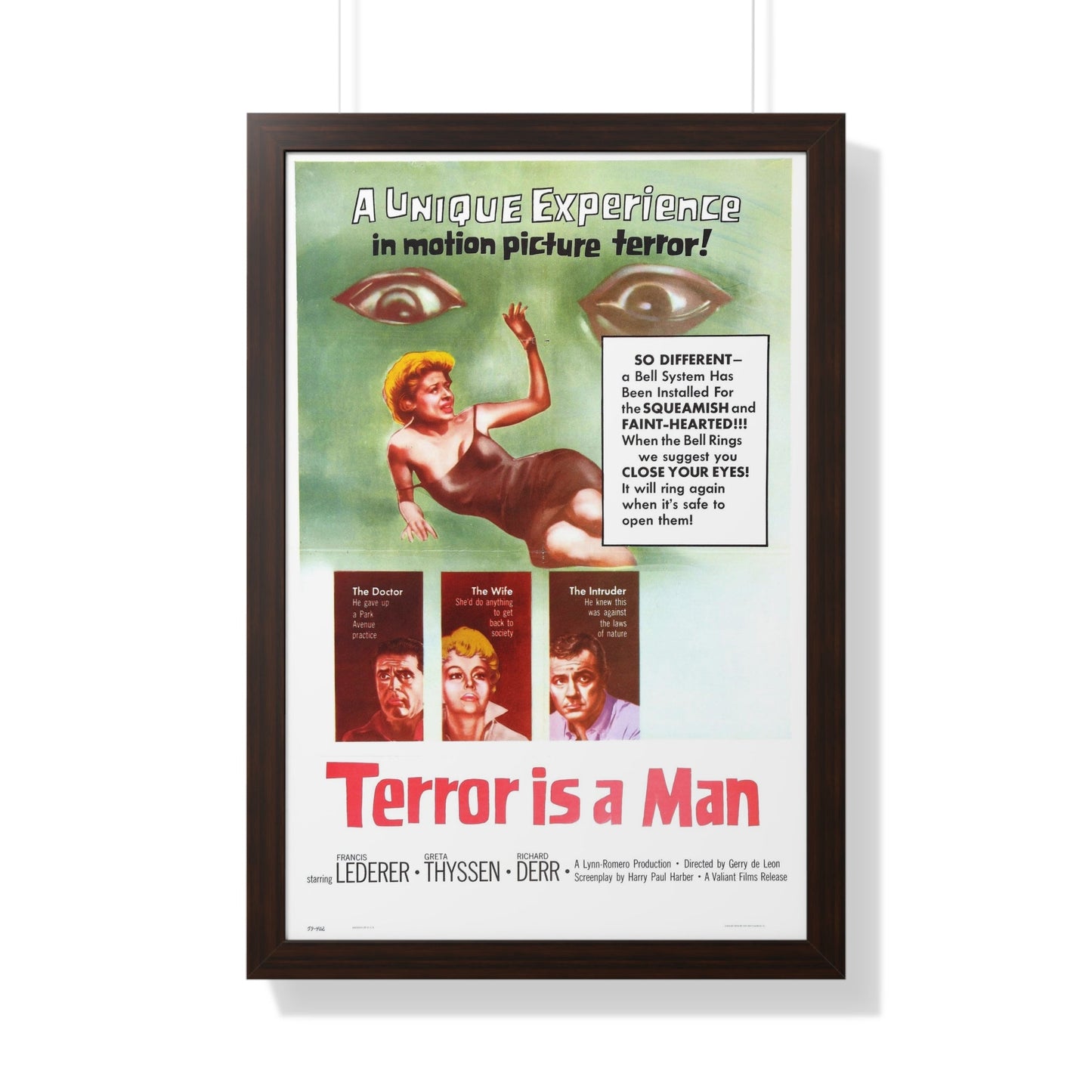 TERROR IS A MAN 1959 - Framed Movie Poster-20" x 30"-The Sticker Space