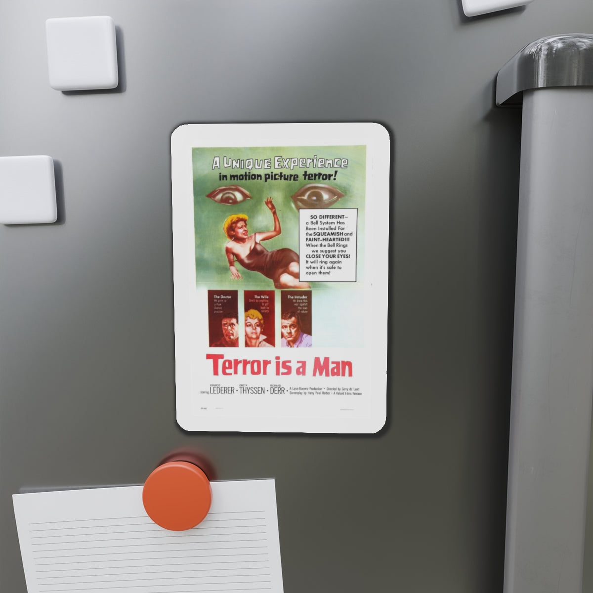 TERROR IS A MAN 1959 Movie Poster - Refrigerator Magnet-The Sticker Space