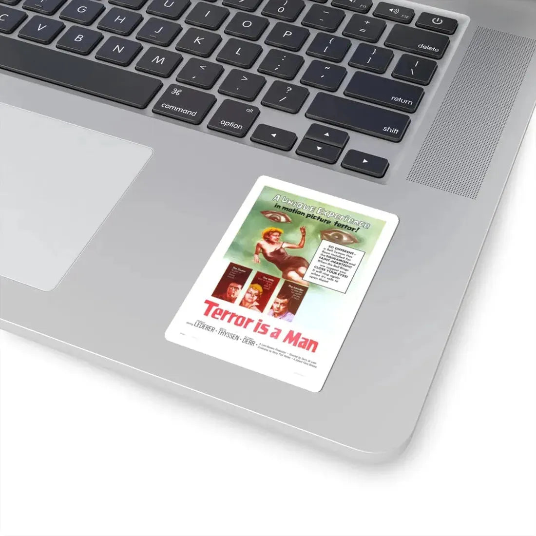 TERROR IS A MAN 1959 Movie Poster - STICKER Vinyl Kiss-Cut Decal - The Sticker Space