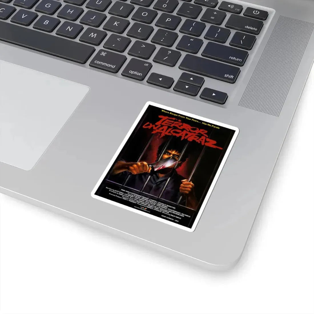 TERROR ON ALCATRAZ 1987 Movie Poster - STICKER Vinyl Kiss-Cut Decal - The Sticker Space