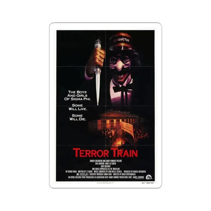 Terror Train 1980 Movie Poster - STICKER Vinyl Kiss-Cut Decal 6 Inch White - The Sticker Space