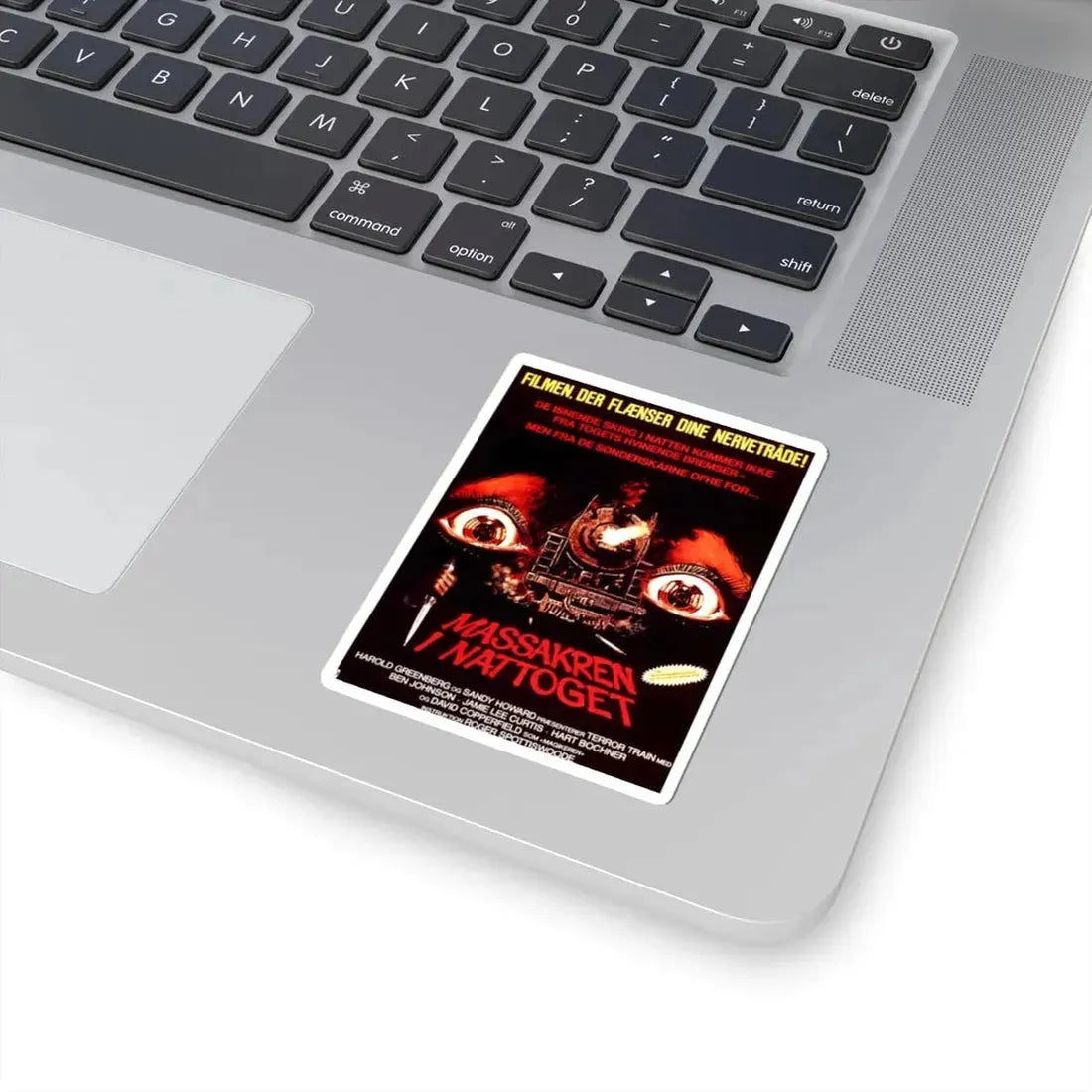 TERROR TRAIN (DANISH) 1980 Movie Poster - STICKER Vinyl Kiss-Cut Decal - The Sticker Space