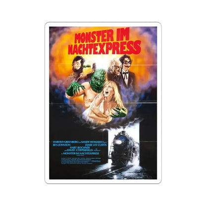 TERROR TRAIN (GERMAN) 1980 Movie Poster - STICKER Vinyl Kiss-Cut Decal 3 Inch White - The Sticker Space
