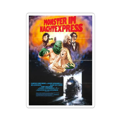 TERROR TRAIN (GERMAN) 1980 Movie Poster - STICKER Vinyl Kiss-Cut Decal 4 Inch White - The Sticker Space