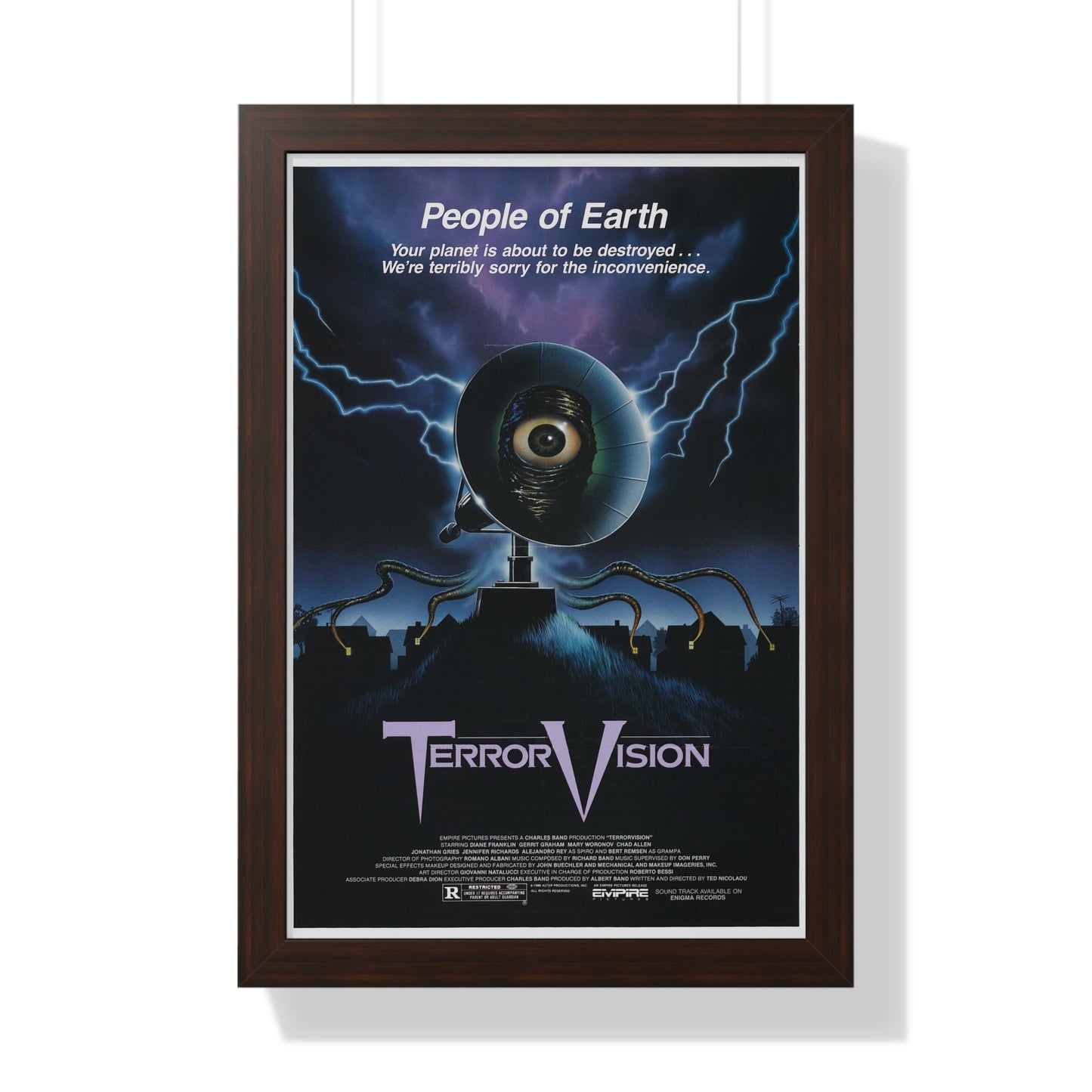 TERRORVISION 1986 - Framed Movie Poster-16″ x 24″-The Sticker Space