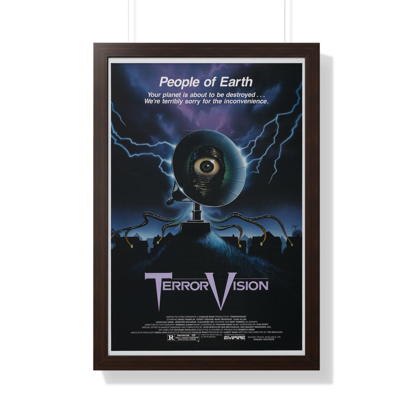 TERRORVISION 1986 - Framed Movie Poster-20" x 30"-The Sticker Space