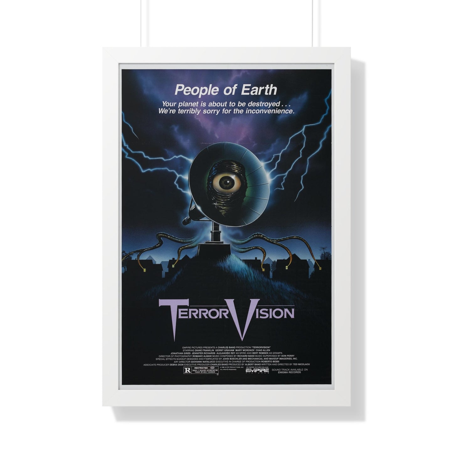 TERRORVISION 1986 - Framed Movie Poster-20" x 30"-The Sticker Space