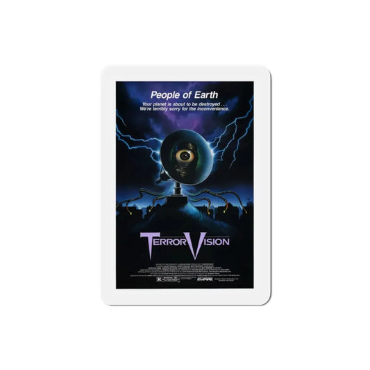 TerrorVision 1986 Movie Poster Refrigerator Magnet 2 Inch - The Sticker Space