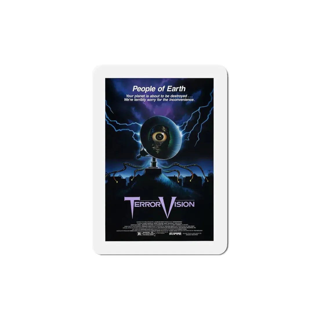 TerrorVision 1986 Movie Poster Refrigerator Magnet 5 Inch - The Sticker Space