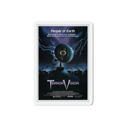 TERRORVISION 1986 Movie Poster - Refrigerator Magnet 6 Inch Die-Cut - The Sticker Space