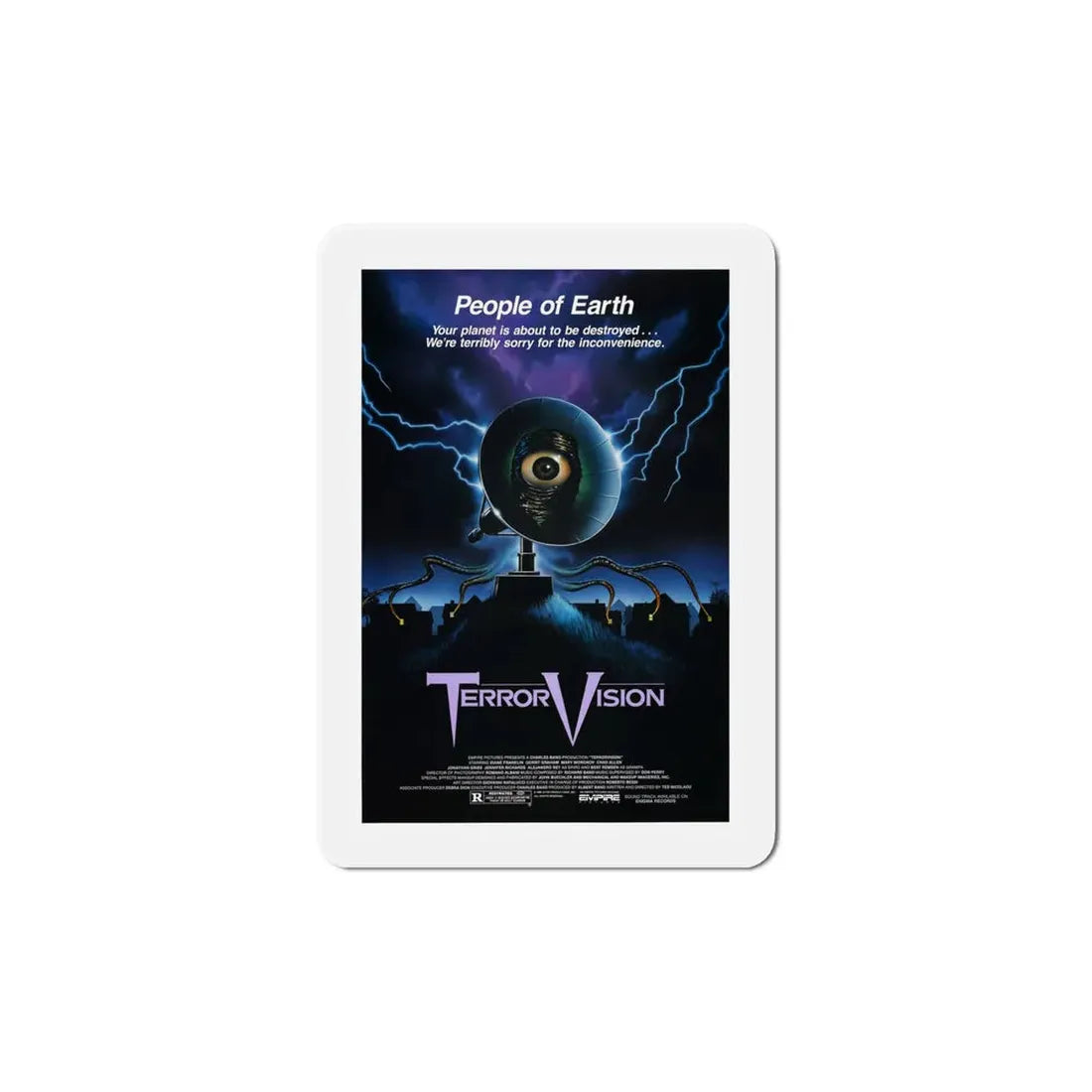 TerrorVision 1986 Movie Poster Refrigerator Magnet 6 Inch - The Sticker Space