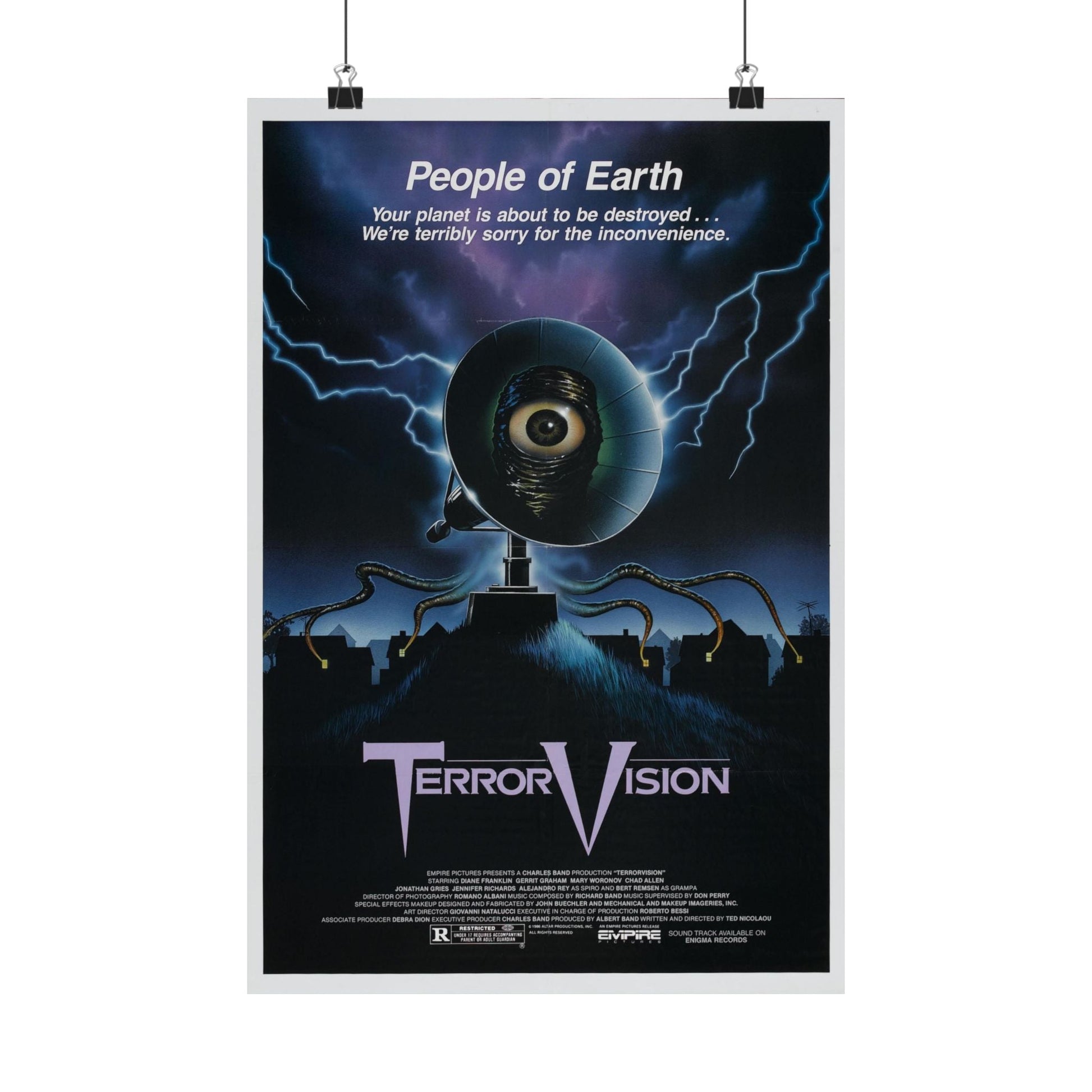 TERRORVISION 1986 - Paper Movie Poster-12″ x 18″-The Sticker Space