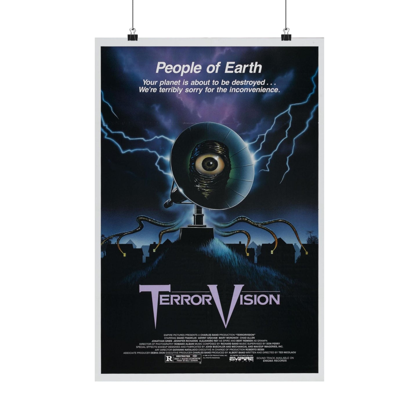 TERRORVISION 1986 - Paper Movie Poster-16″ x 24″-The Sticker Space