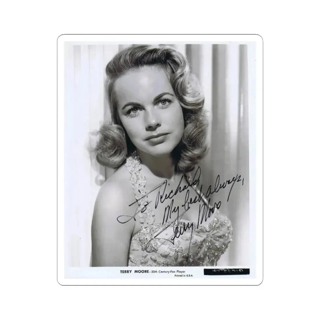 Terry Moore #187 (Vintage Female Icon) STICKER Vinyl Kiss-Cut Decal 4 Inch White - The Sticker Space