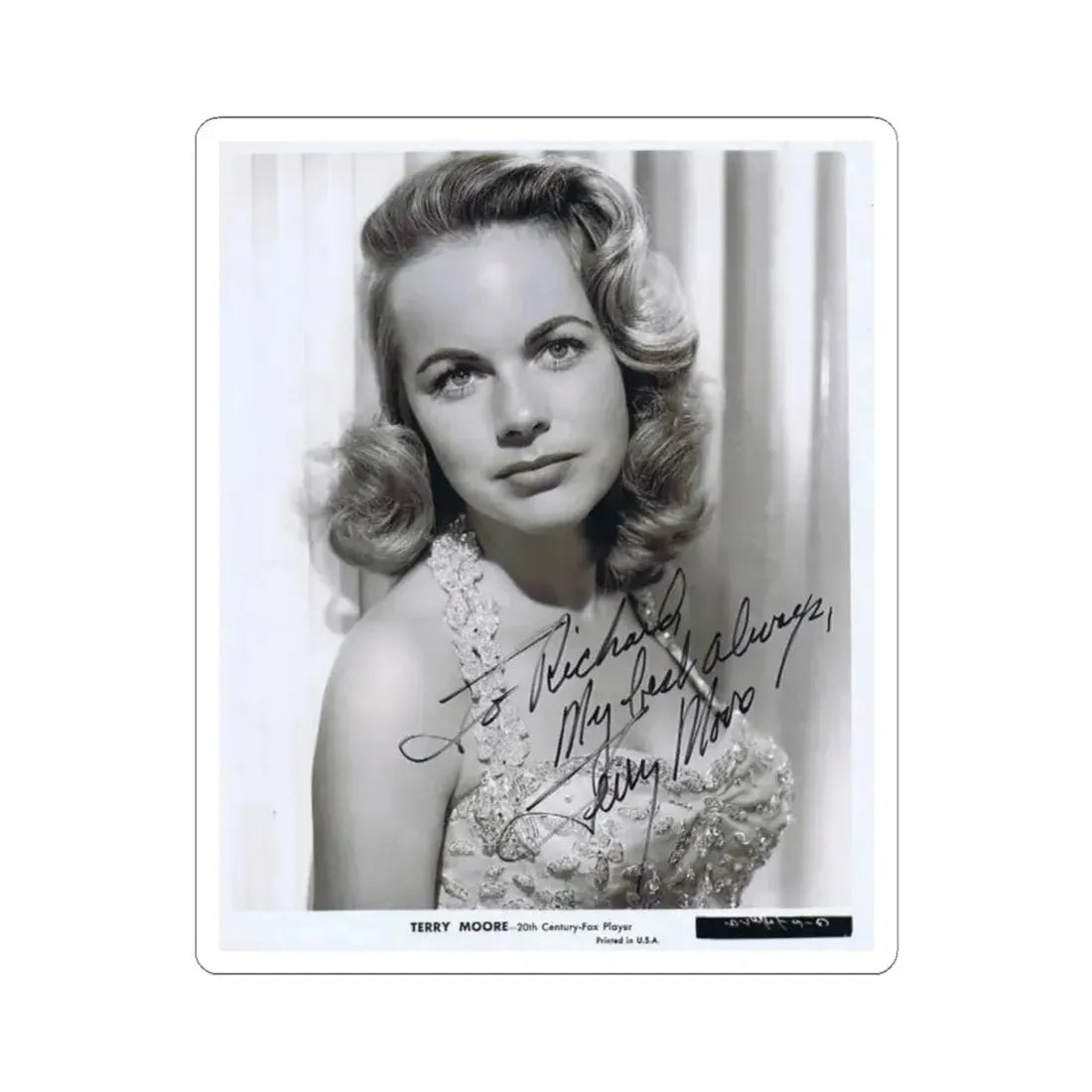 Terry Moore #187 (Vintage Female Icon) STICKER Vinyl Kiss-Cut Decal 6 Inch White - The Sticker Space