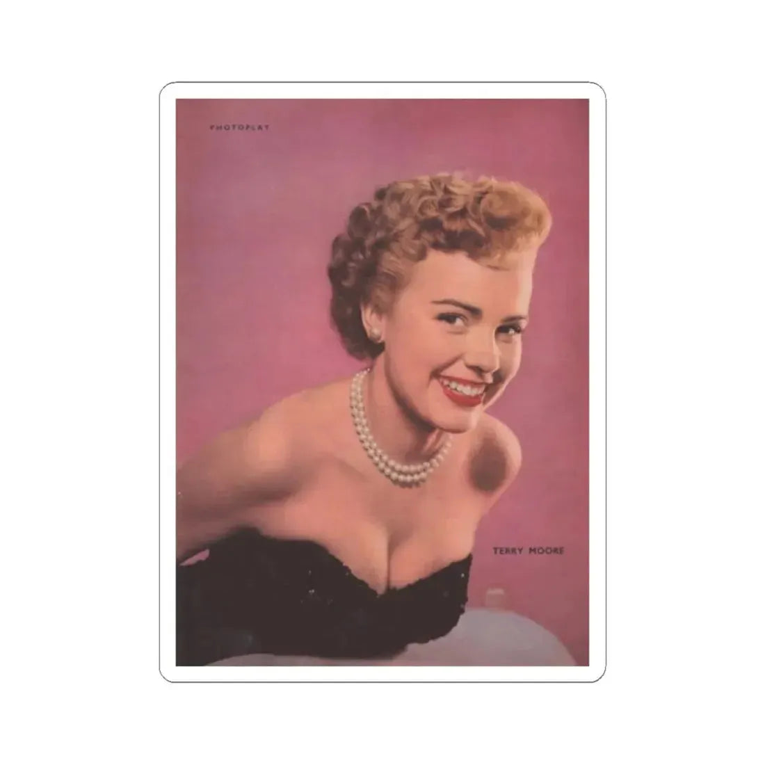Terry Moore #250 (Vintage Female Icon) STICKER Vinyl Kiss-Cut Decal 2 Inch White - The Sticker Space
