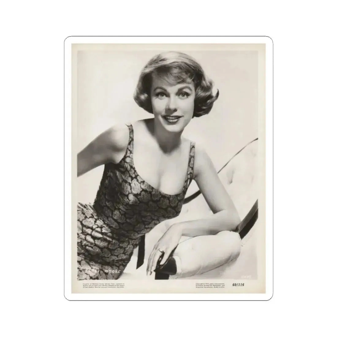 Terry Moore #271 (Vintage Female Icon) STICKER Vinyl Kiss-Cut Decal 3 Inch White - The Sticker Space