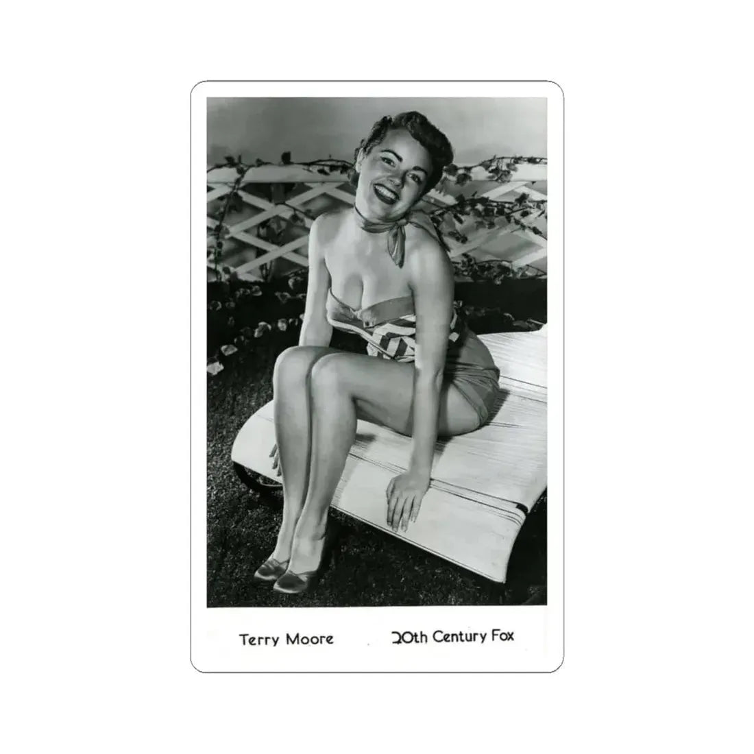 Terry Moore #300 (Vintage Female Icon) STICKER Vinyl Kiss-Cut Decal 4 Inch White - The Sticker Space