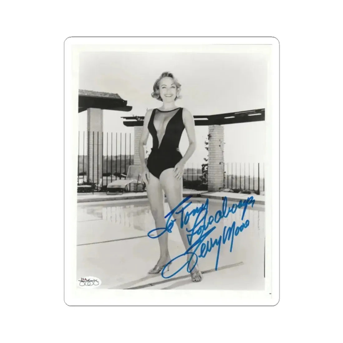 Terry Moore #3071 (Vintage Female Icon) STICKER Vinyl Kiss-Cut Decal 2 Inch White - The Sticker Space