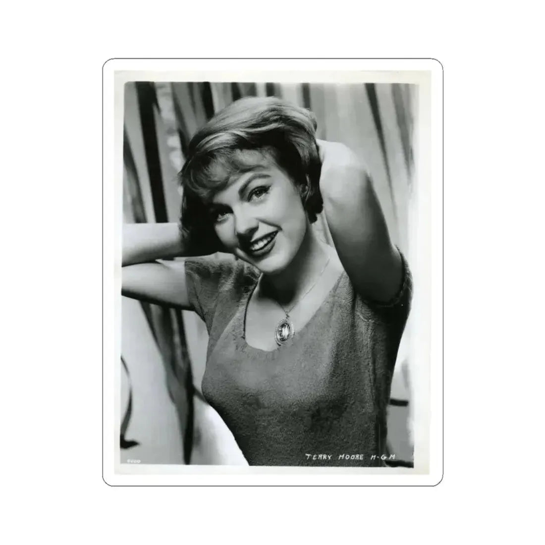 Terry Moore #357 (Vintage Female Icon) STICKER Vinyl Kiss-Cut Decal 4 Inch White - The Sticker Space
