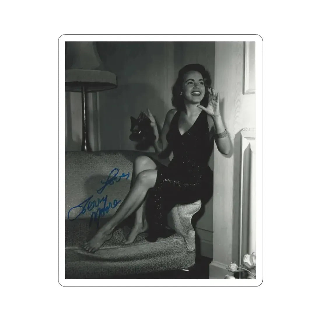 Terry Moore #424 (Vintage Female Icon) STICKER Vinyl Kiss-Cut Decal 4 Inch White - The Sticker Space