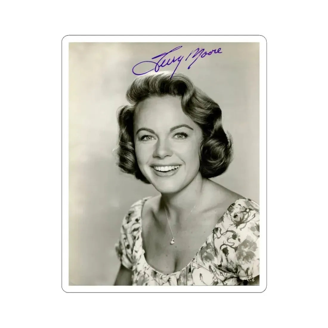 Terry Moore #500 (Vintage Female Icon) STICKER Vinyl Kiss-Cut Decal 4 Inch White - The Sticker Space
