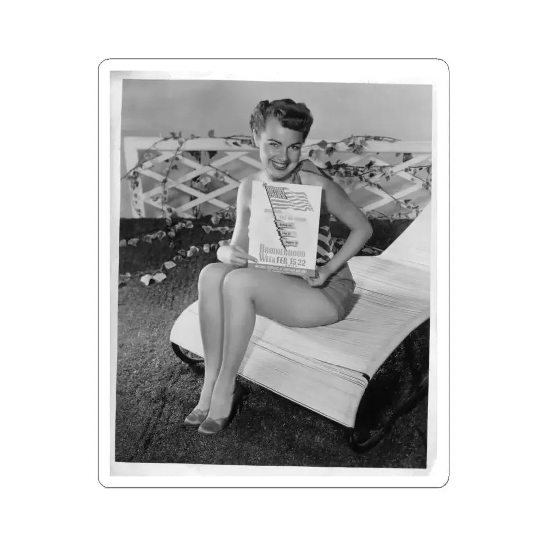 Terry Moore #582 (Vintage Female Icon) STICKER Vinyl Kiss-Cut Decal 6 Inch White - The Sticker Space