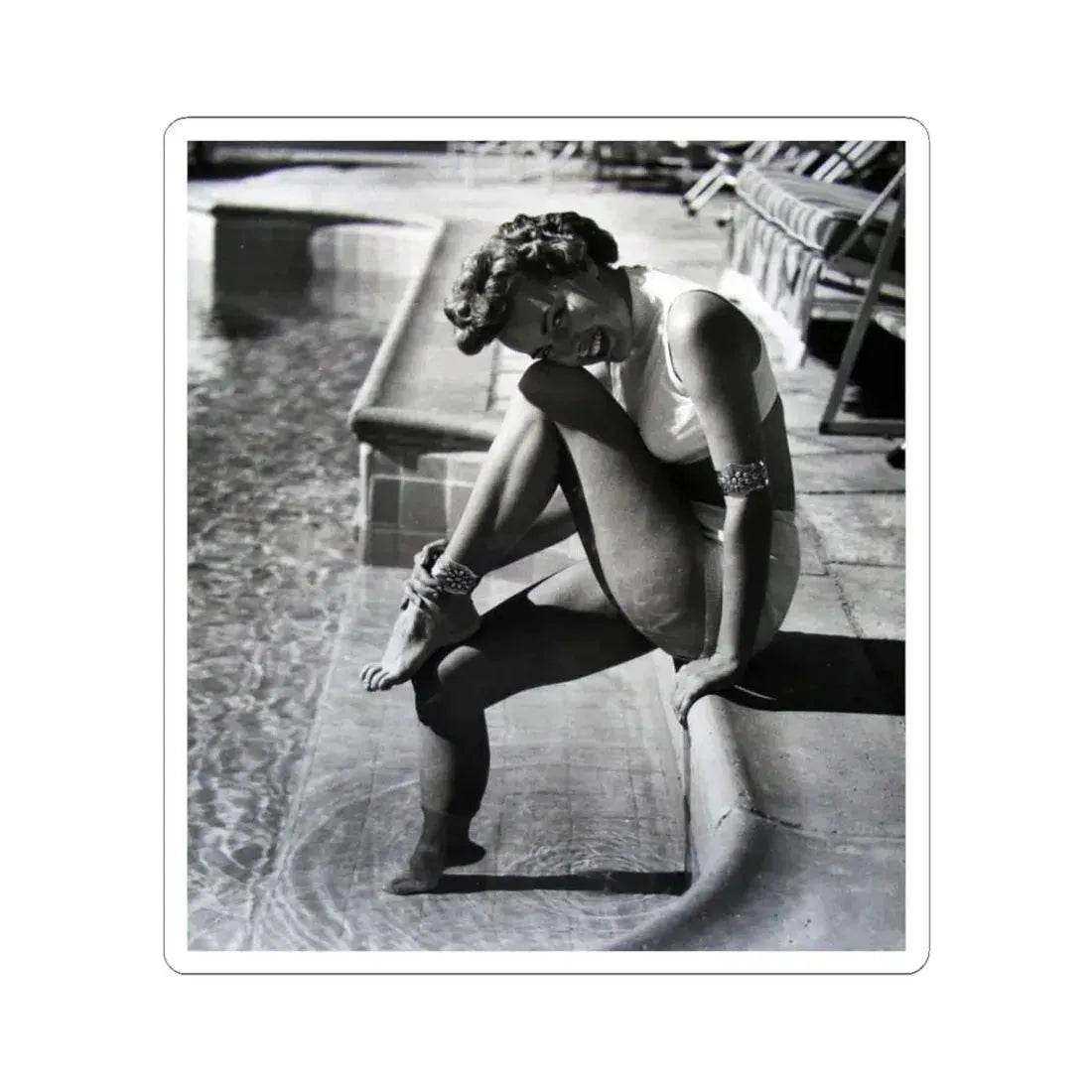 Terry Moore #608 (Vintage Female Icon) STICKER Vinyl Kiss-Cut Decal 3 Inch White - The Sticker Space