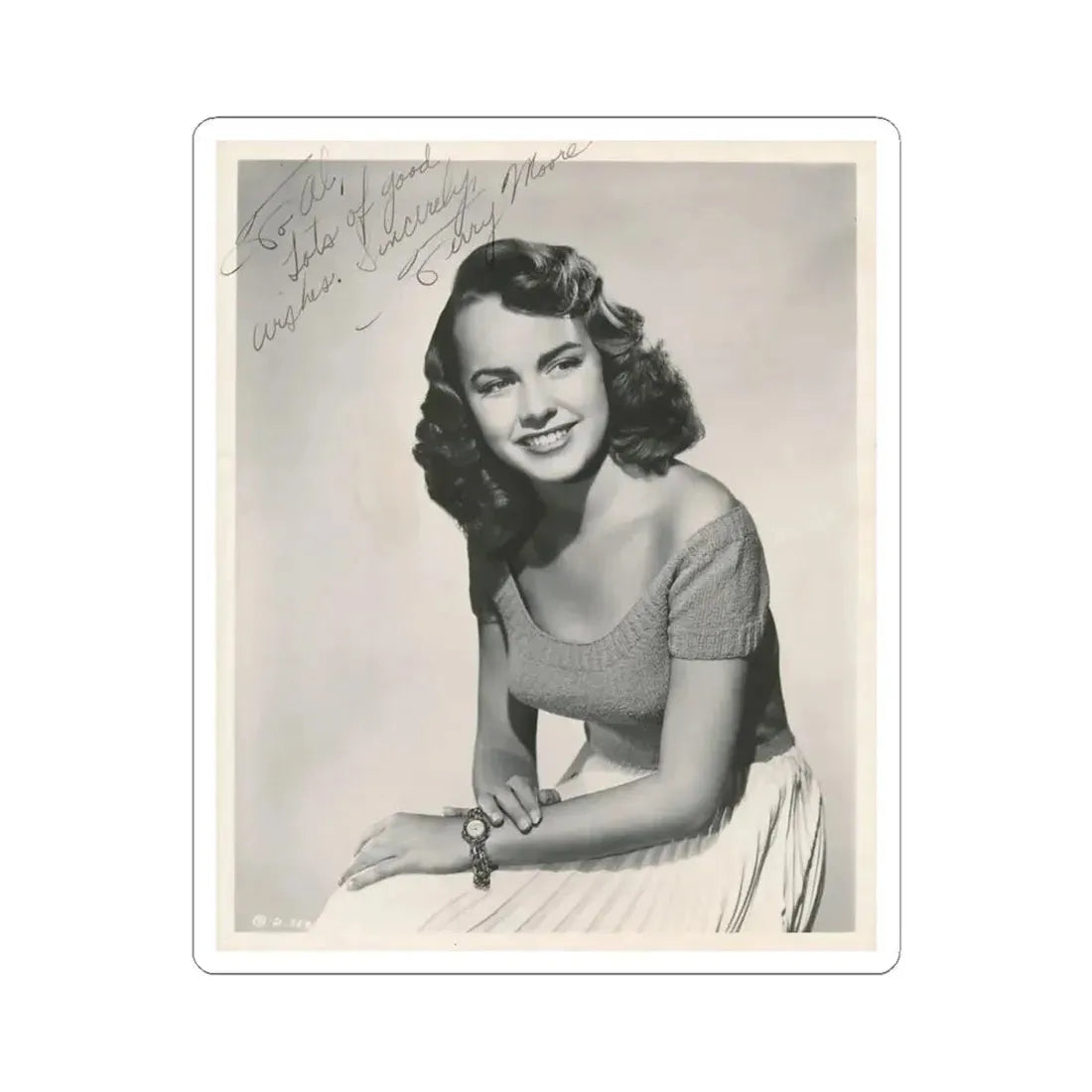 Terry Moore #619 (Vintage Female Icon) STICKER Vinyl Kiss-Cut Decal 6 Inch White - The Sticker Space