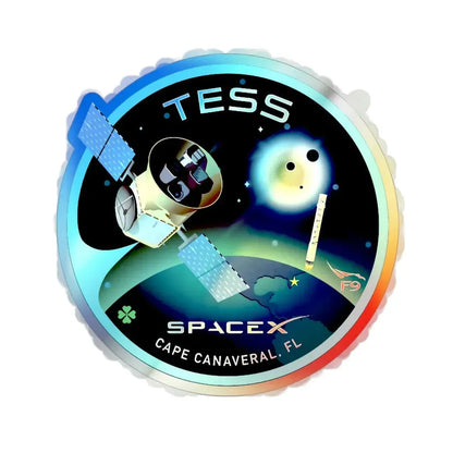 TESS (SpaceX) Holographic STICKER Die-Cut Vinyl Decal 4 Inch Holographic - The Sticker Space