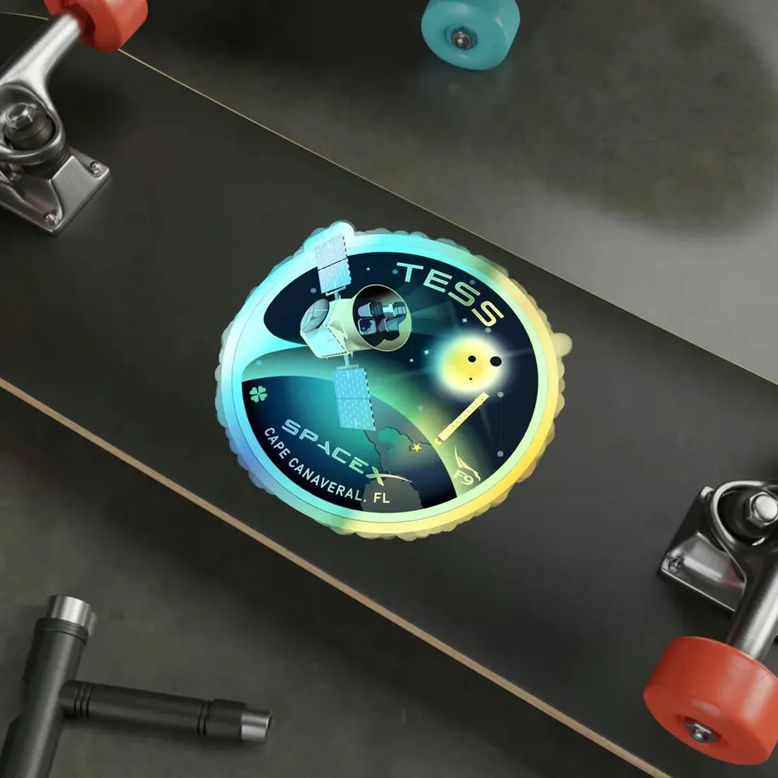 TESS (SpaceX) Holographic STICKER Die-Cut Vinyl Decal - The Sticker Space