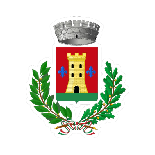 Tessennano-Stemma (Italy) (Coat of Arms) STICKER Vinyl Kiss-Cut Decal 2 Inch White - The Sticker Space