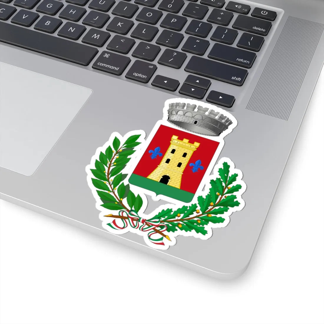Tessennano-Stemma (Italy) (Coat of Arms) STICKER Vinyl Kiss-Cut Decal - The Sticker Space