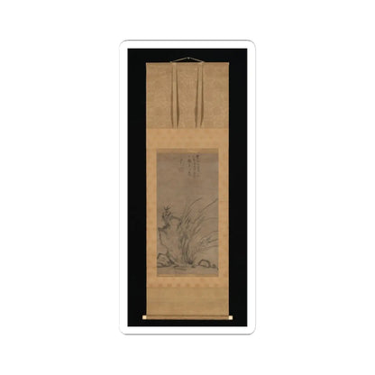 Tesshū Tokusai - Orchids, Bamboo, Briars, and Rocks - mid-14th century v2 - STICKER Vinyl Kiss-Cut Decal