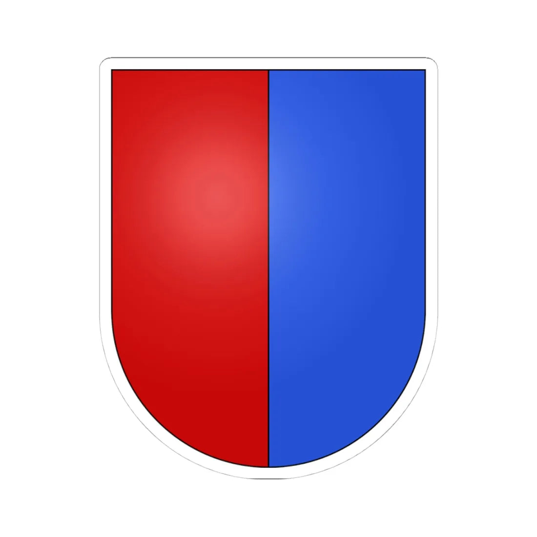 Tessin-coat of arms (Switzerland) (Coat of Arms) STICKER Vinyl Kiss-Cut Decal 4 Inch White - The Sticker Space