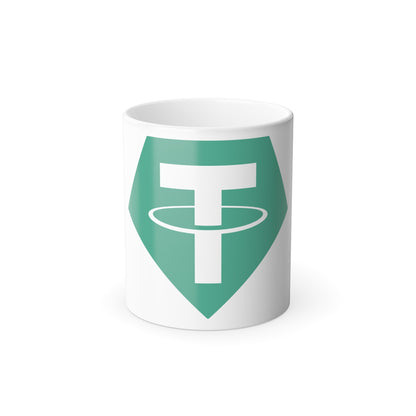 TETHER USDT (Cryptocurrency) Color Changing Mug 11oz-11oz-The Sticker Space