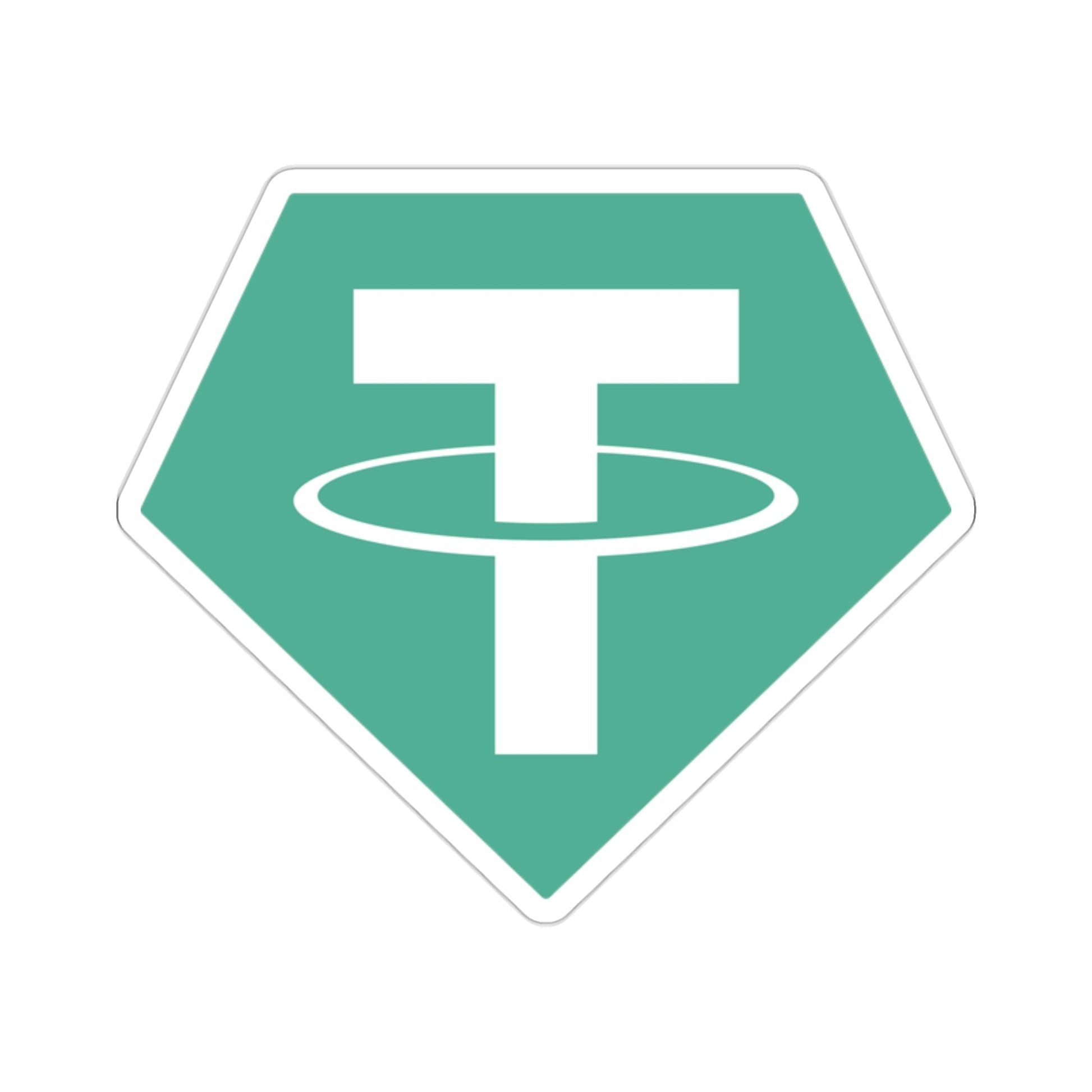 TETHER USDT (Cryptocurrency) STICKER Vinyl Die-Cut Decal-2 Inch-The Sticker Space