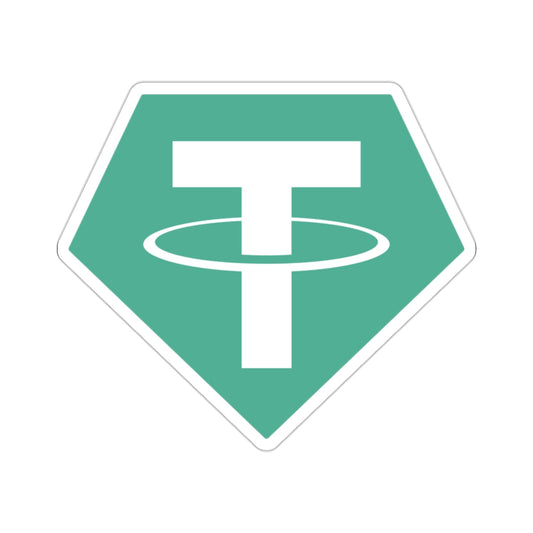 TETHER USDT (Cryptocurrency) STICKER Vinyl Die-Cut Decal-2 Inch-The Sticker Space